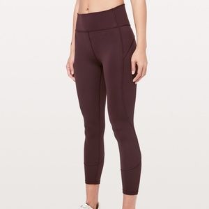 Lululemon In Movement 25" Plum Shadow Sz 6 SOLDOUT